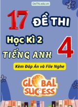 Tổng hợp 17 Đề thi học kì 2 môn Tiếng Anh 4 Global Success (Kèm đáp án và File nghe)
